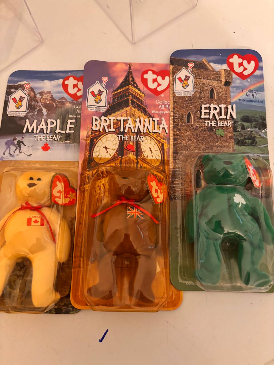 Lot 004: TY Beanie Babies McDonald’s International Bears