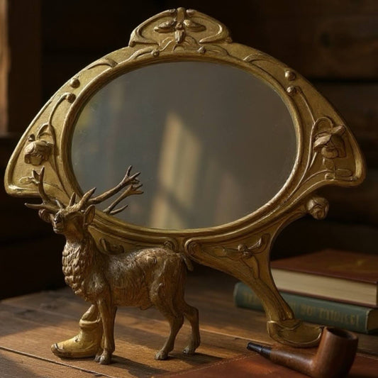 Art Nouveau Gilt Bronze Dressing Mirror