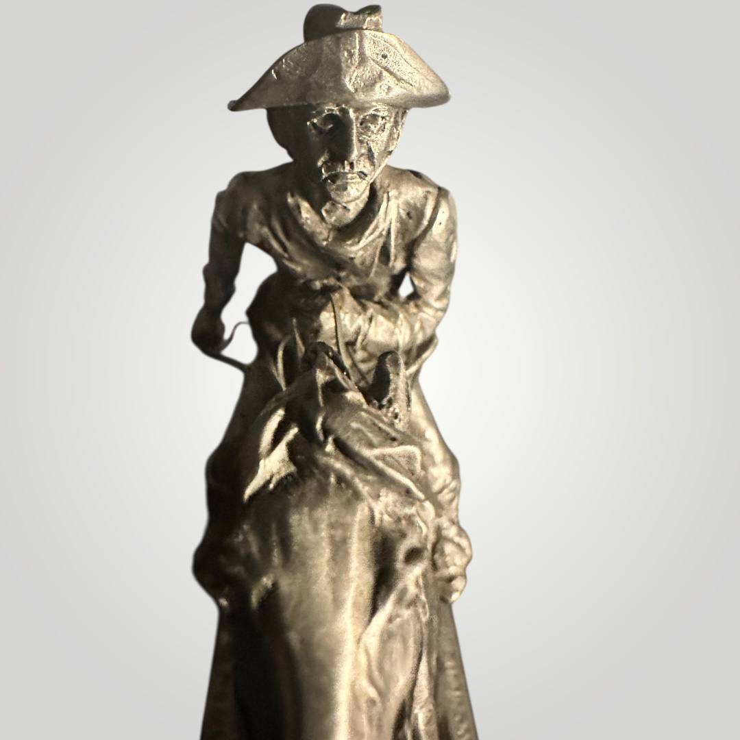 Pony Express Pewter Sculpture by Artist Philip Kraczkowski