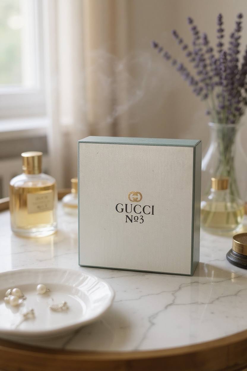 Vintage Gucci Silk Scarf 90s Floral Gucci Parfum